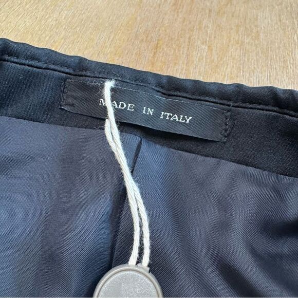 Emporio Armani Tux 40R Wool Mulberry Silk Double Breasted‎ Dark Navy Blue - Picture 9 of 14